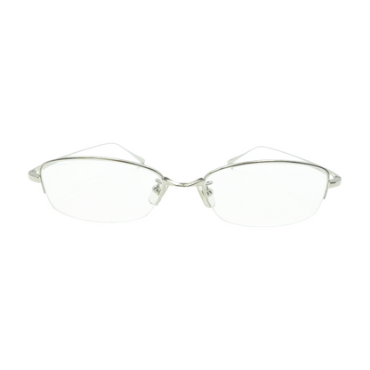 Silver Rectangle Prescription Eyewear