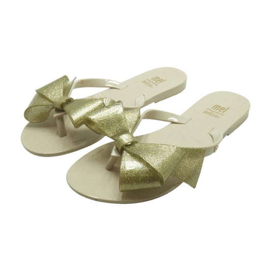 Mini Flip Flops Gold Sandals