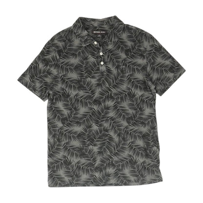Gray Tropical Short Sleeve Polo