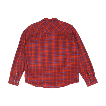 Red Plaid Flannel Button Down
