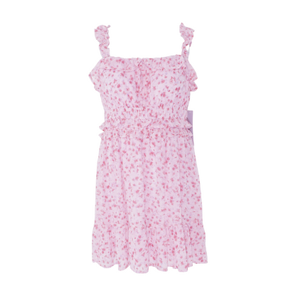 Pink Floral Mini Dress