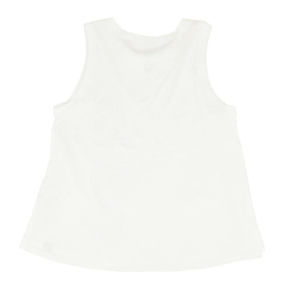 White Solid Active Tank