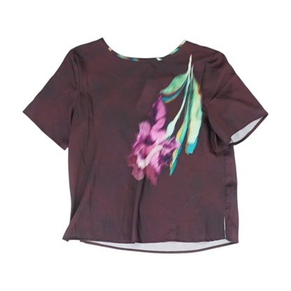 Burgundy Floral Blouse
