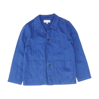 Blue Solid Denim Jacket