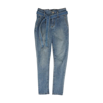 Blue Solid Low Rise Jeans