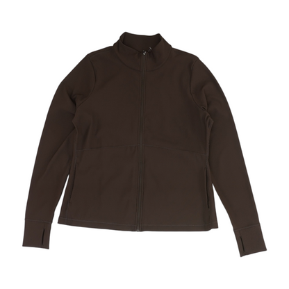 Brown Solid Active Jacket
