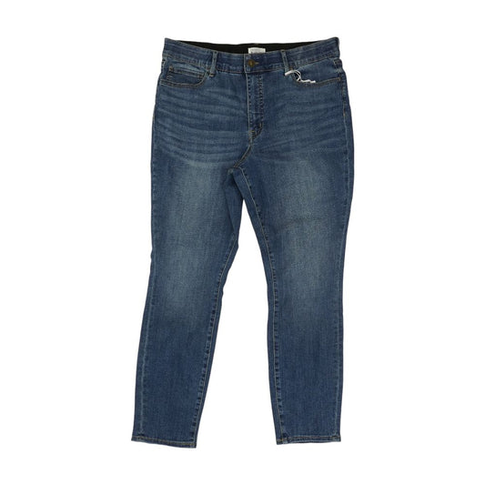 Blue Mid Rise Skinny Leg Jeans