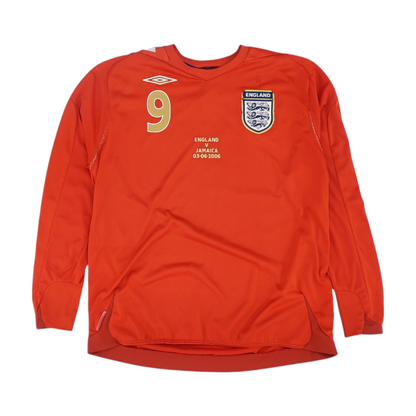 Men's Red England Long Sleeve Jersey