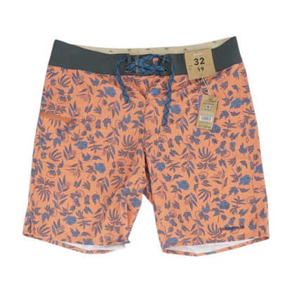 Orange Graphic Swim Bottom