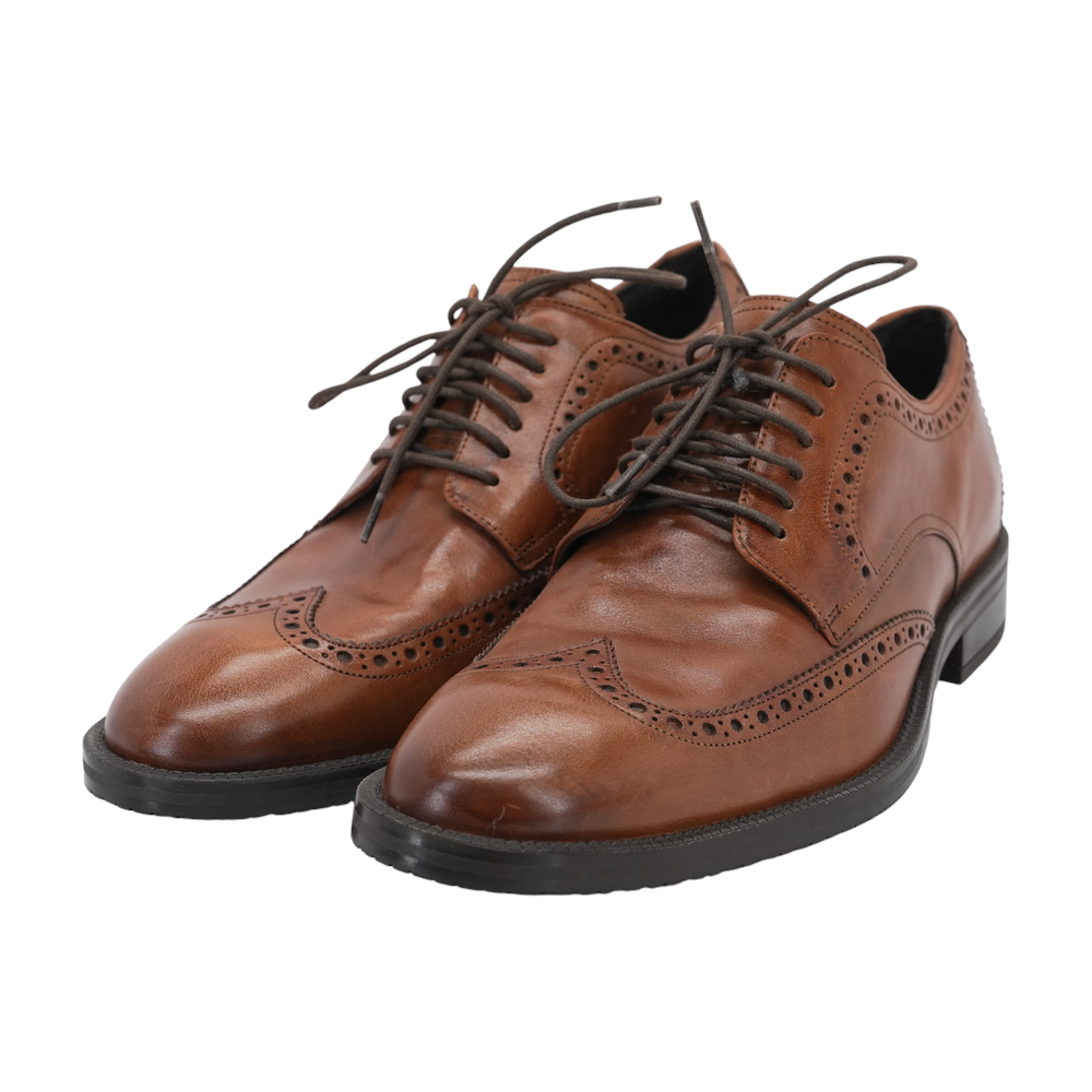 Brown Lace-Up Dress Shoes