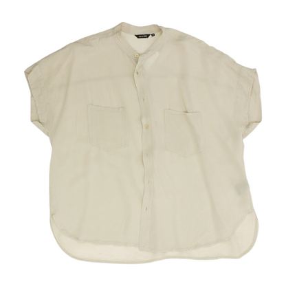 Beige Striped Button Down