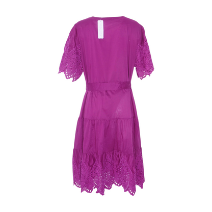 Magenta Plus Midi Dress