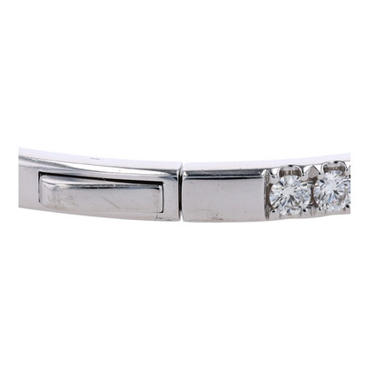 2 ctw 14K White Gold Diamond Bangle Bracelet