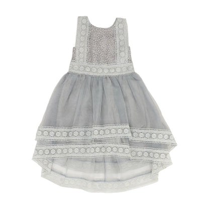 Gray Solid Dress