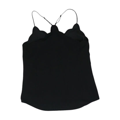 Black Solid Sleeveless Blouse