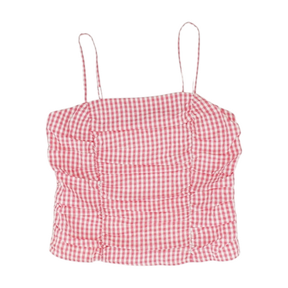 Pink Check Blouse