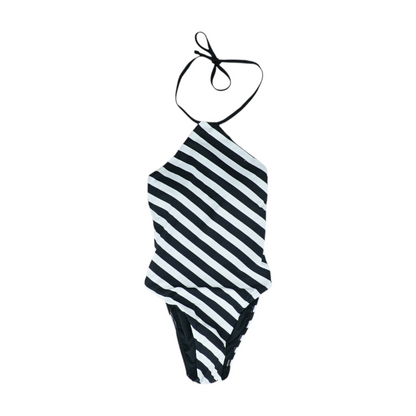 Black Striped One-Piece