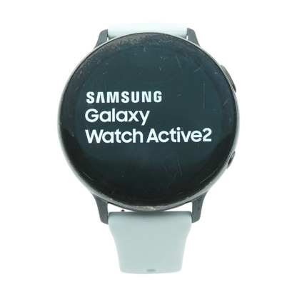 44mm Galaxy Watch Active2 Black Smartwatch Blue Band Small