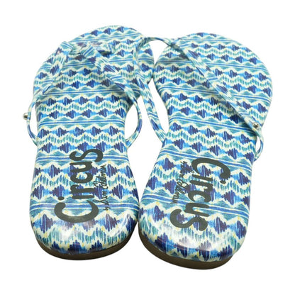 Blue Flip Flop Sandals