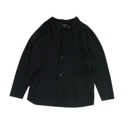 Black Solid Cardigan Sweater