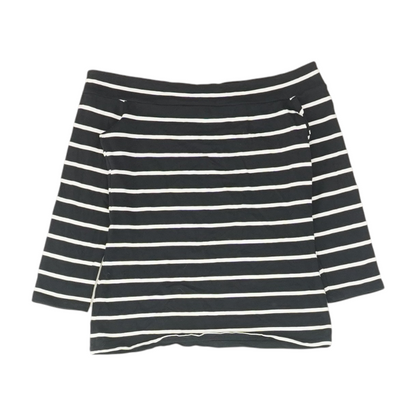 Navy Striped Blouse