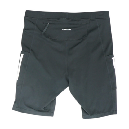 Black Solid Active Shorts
