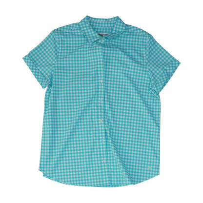 Blue Check Button Down