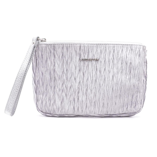 Silver Wristlet Wallet