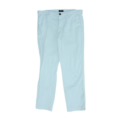 White Solid Chino Pants