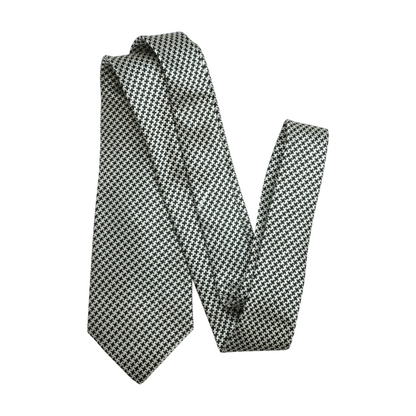 Black Geometric Neck Tie