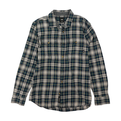 Blue Plaid Flannel Button Down