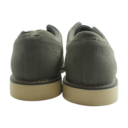 Gray Lace-Up Dress Shoes