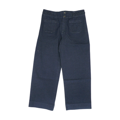 Navy Wide Leg Pants