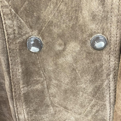 Vintage Suede Fur-Trim Jacket