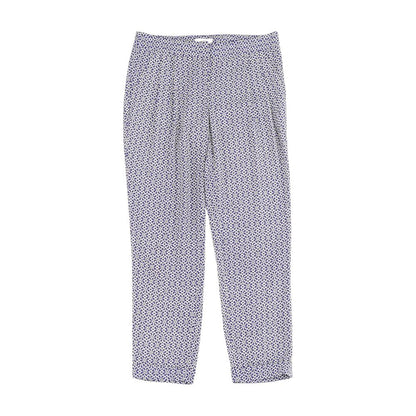 Blue Geometric Dress Pants