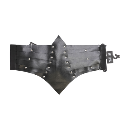 Black Faux Leather Belt