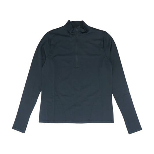 Black Solid 1/4 Zip Pullover