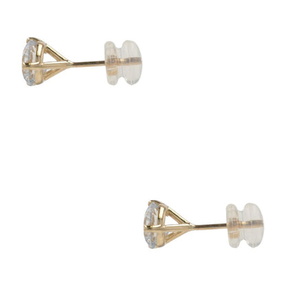 2 Ct 14K Gold Lab Grown Diamond Martini Set Stud Earrings