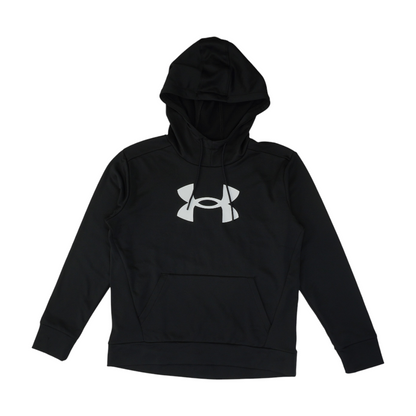 Black Solid Hoodie Pullover