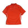 Red Solid Short Sleeve Polo