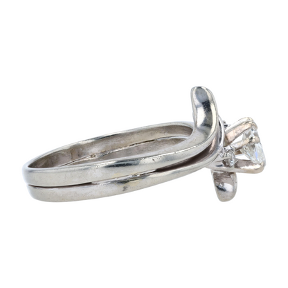 1/3 ctw 18K White Gold Diamond Engagement Ring