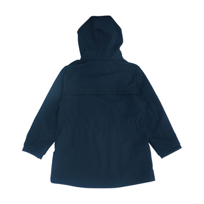 Black Solid Rain Jacket