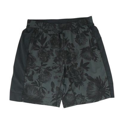 Black Floral Active Shorts