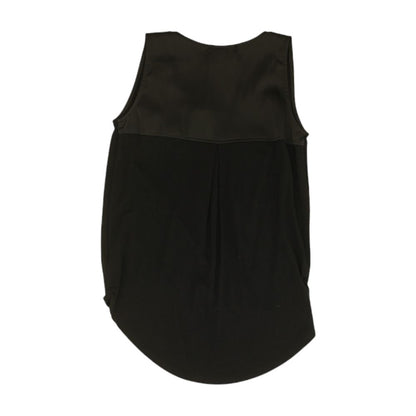 Black Solid Sleeveless Blouse
