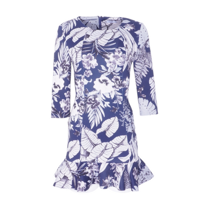 Navy Floral Mini Dress