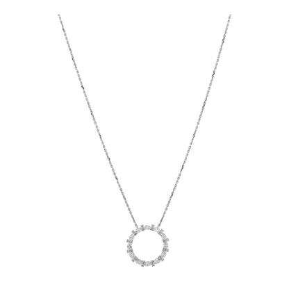 1/3 ctw 18K White Gold Diamond Pendant Necklace