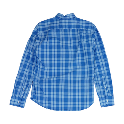 Blue Plaid Long Sleeve Button Down