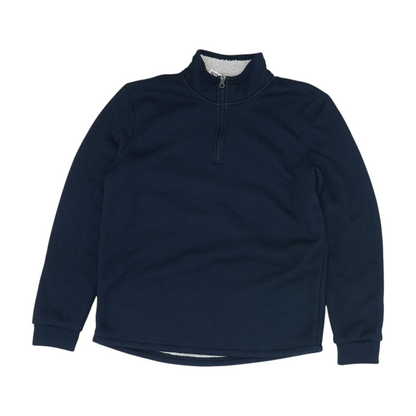 Navy Solid 1/4 Zip Pullover