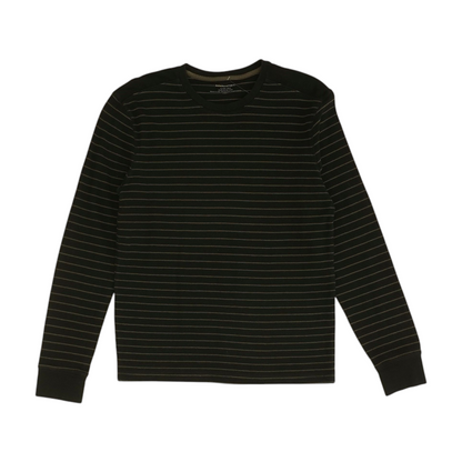 Black Striped Pullover T-Shirt