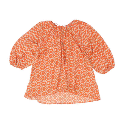 Orange Misc 3/4 Sleeve Blouse